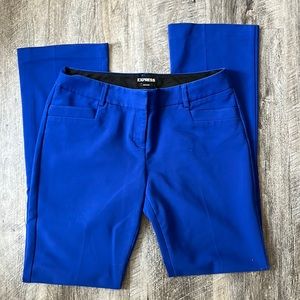 Express Columnist Dress Pants Size 6 Regular in royal blue